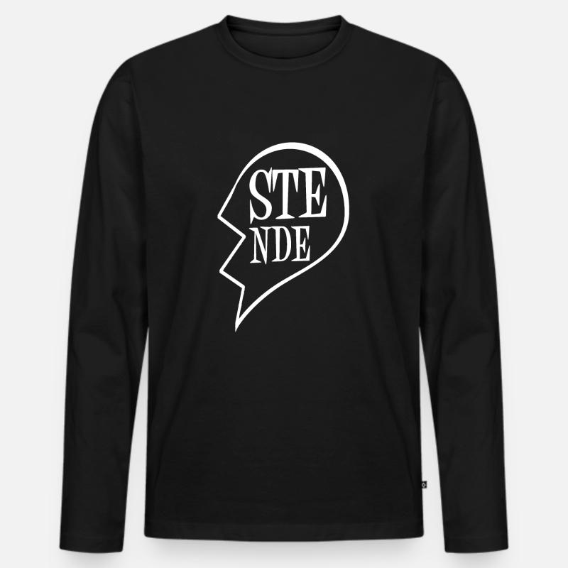 Die besten Freunde 2 - Männer Premium Bio Langarmshirt - Schwarz