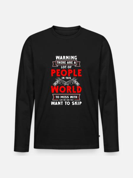 Pistol Ammunition Freedom - Men's Premium Organic Long Sleeve Shirt - black