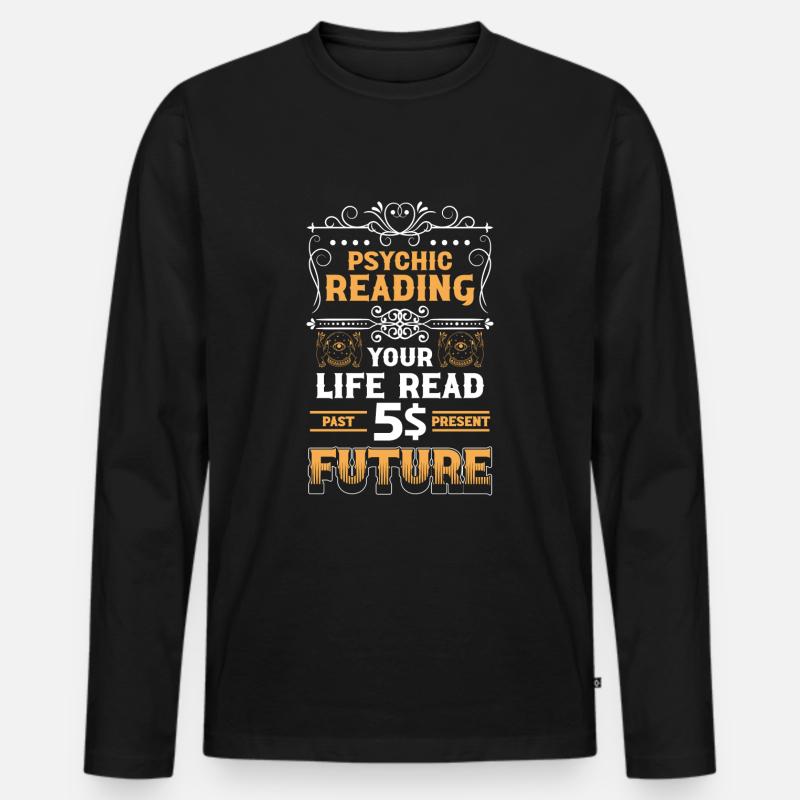 Hellseher Astrologie Hellsehen Sternzeichen - Männer Premium Bio Langarmshirt - Schwarz