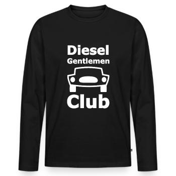 Nur der Diesel - Männer Premium Bio Langarmshirt - Schwarz - Vorne - Nico (187cm)