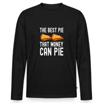Baker Patissier Money Can Pie Baking - Männer Premium Bio Langarmshirt - Schwarz - Vorne - Nico (187cm)