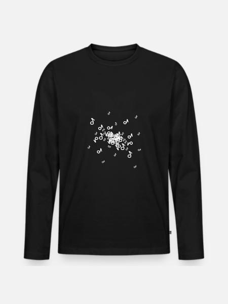 grades - Men's Premium Organic Long Sleeve Shirt - black