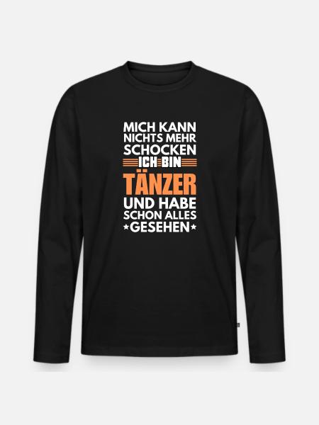 Danseur non choquable - T-shirt manches longues Premium bio Homme - noir