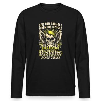 Bestatter Bestattungsfachkraft Geschenkidee Humor - Männer Premium Bio Langarmshirt - Schwarz - Vorne - Nico (187cm)