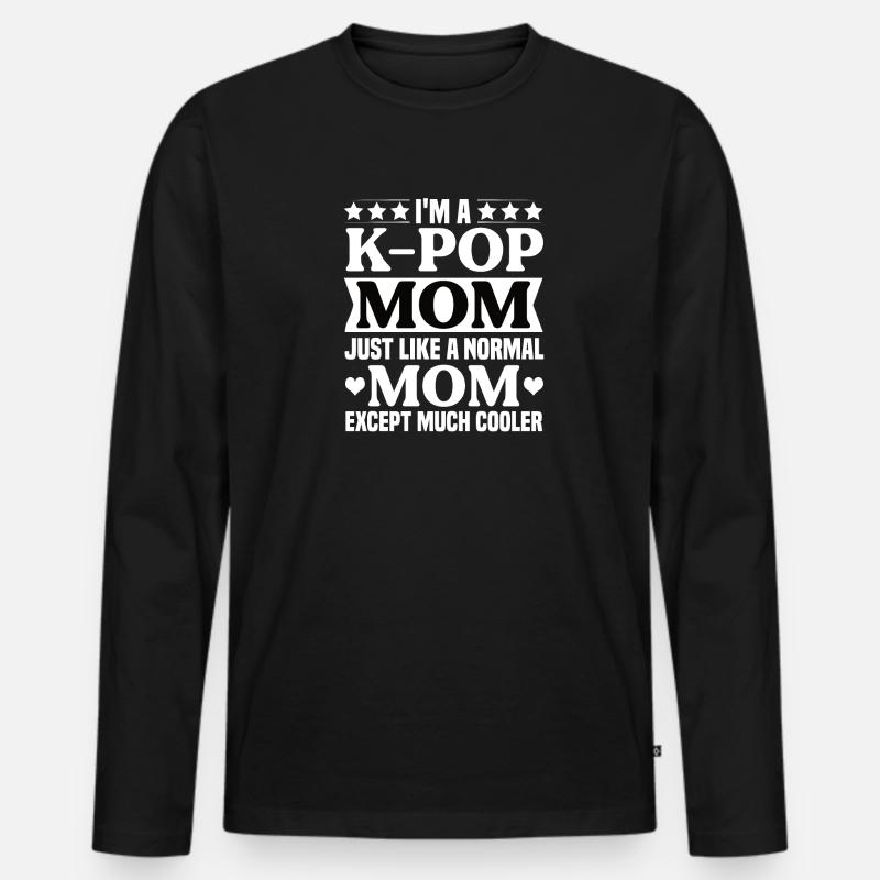 K-Pop Kpop Mama Geschenkidee - Männer Premium Bio Langarmshirt - Schwarz