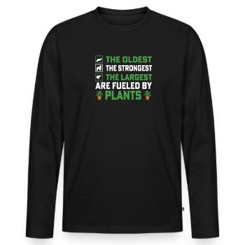 Militant des droits des animaux Végétalien Végétarien Amoureux des animaux Animal - T-shirt manches longues Premium bio Homme - noir - Devant - Nico (187cm)