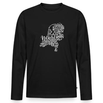 Dutch Netherlands Dutch roots - Men's Premium Organic Long Sleeve Shirt - black - Front - Nico (187cm)