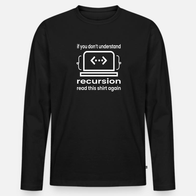 Softwareentwickler Programmierer Geschenk - Männer Premium Bio Langarmshirt - Schwarz