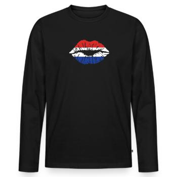 Paraguay Heart Flag Flag Latin America Travel - Men's Premium Organic Long Sleeve Shirt - black - Front - Nico (187cm)