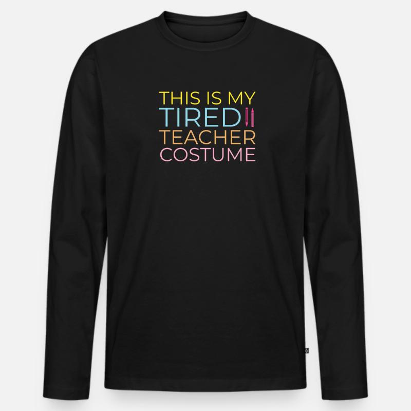 Lehrer Beruf - Männer Premium Bio Langarmshirt - Schwarz