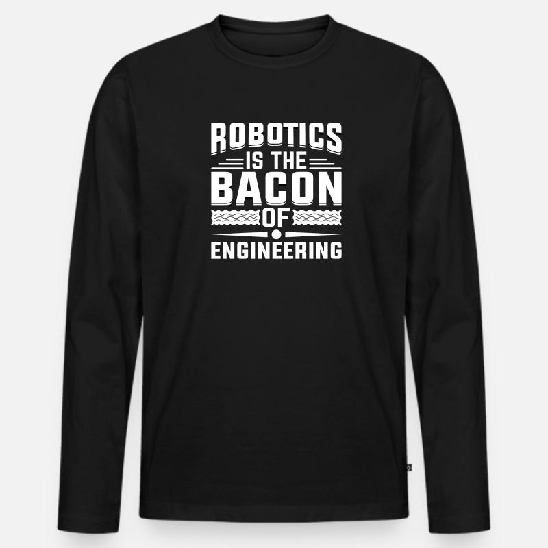 Robot Programmer Automation Technician - Men's Premium Organic Long Sleeve Shirt - black