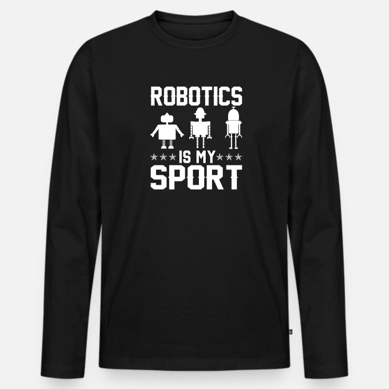 Robot Programmer Automation Technician - Men's Premium Organic Long Sleeve Shirt - black