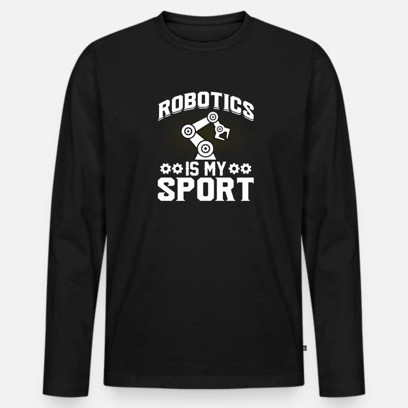 Robot Programmer Automation Technician - Men's Premium Organic Long Sleeve Shirt - black