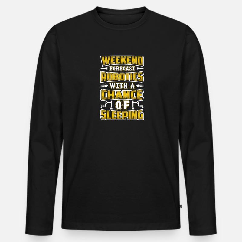 Roboter Programmierer Automatisierungstechniker - Männer Premium Bio Langarmshirt - Schwarz