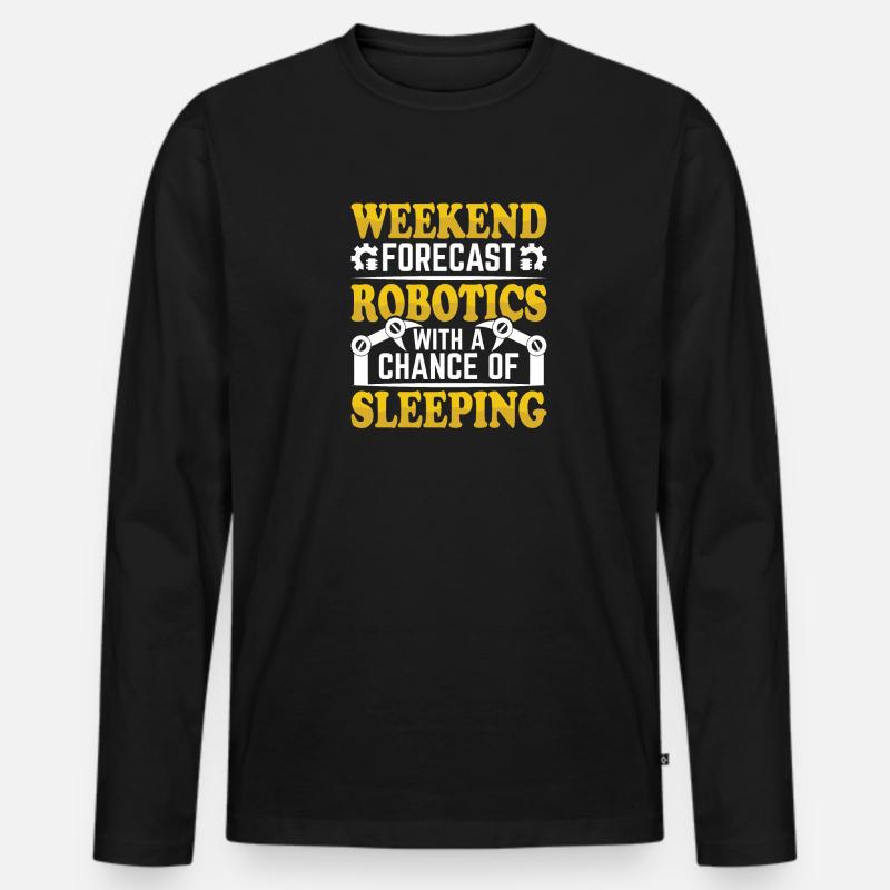 Robot Programmer Automation Technician - Men's Premium Organic Long Sleeve Shirt - black