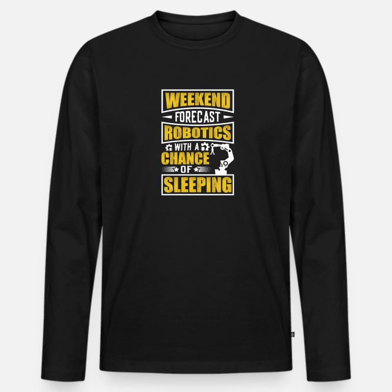 Robot Programmer Automation Technician - Men's Premium Organic Long Sleeve Shirt - black