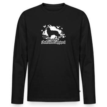 MINIATURES AUSTRALIENNE SHEPHERD Chien Chien Wilsigns - T-shirt manches longues Premium bio Homme - noir - Devant - Nico (187cm)