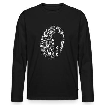hockey feldhockey hockey hockey hockey-adn - T-shirt manches longues Premium bio Homme - noir - Devant - Nico (187cm)