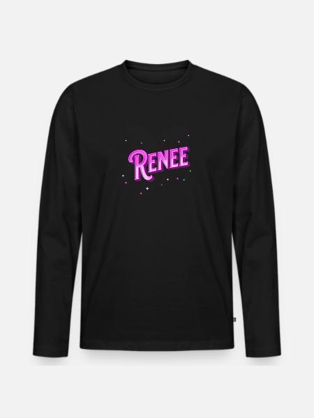 Renee name personalized - Men's Premium Organic Long Sleeve Shirt - black