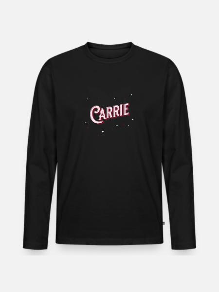 Carrie name personalized - Men's Premium Organic Long Sleeve Shirt - black