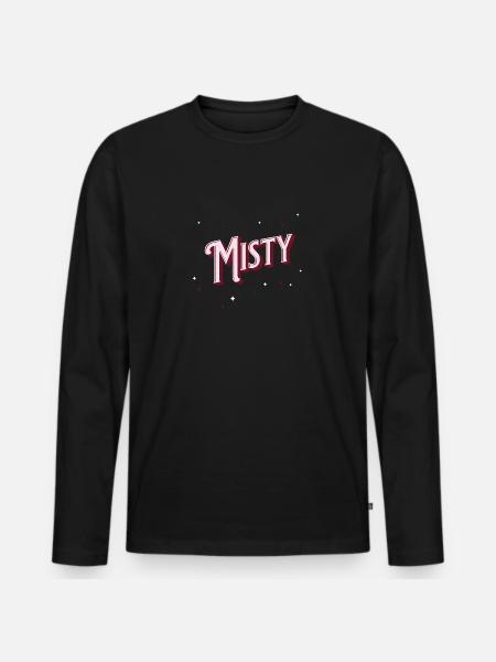 Misty name personalized - Men's Premium Organic Long Sleeve Shirt - black