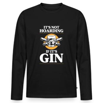 Celebrate Drink Birthday - Men's Premium Organic Long Sleeve Shirt - black - Front - Nico (187cm)