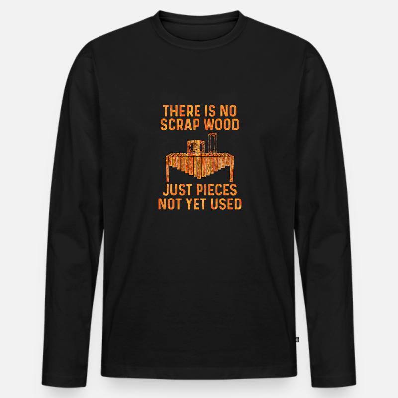 Kein Altholz Handwerker Geschenk - Männer Premium Bio Langarmshirt - Schwarz