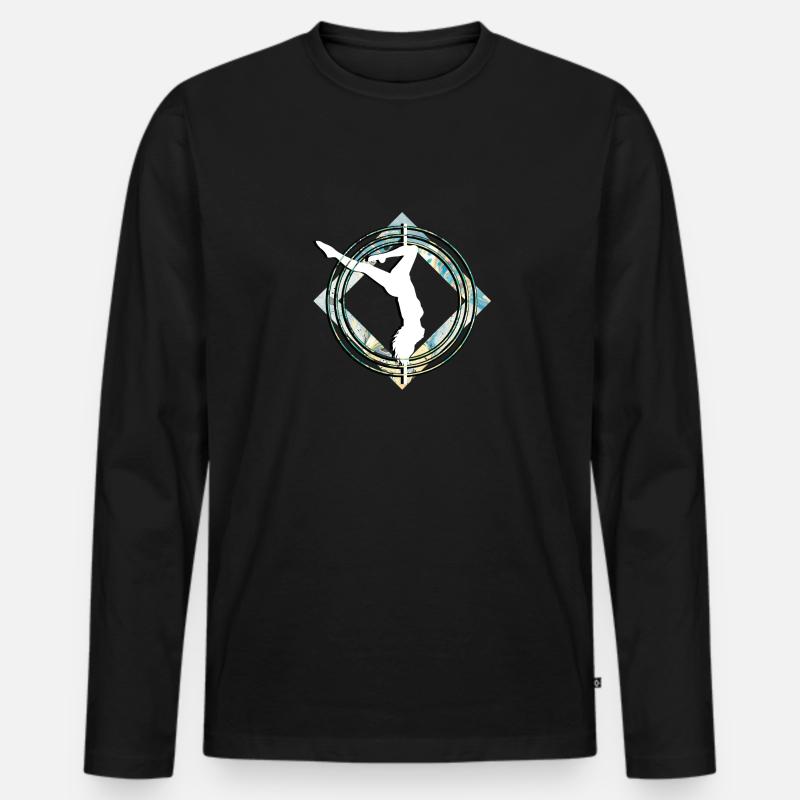 Liebespastanztanz Stripper Geschenk - Männer Premium Bio Langarmshirt - Schwarz