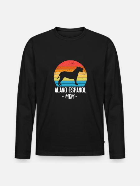 Alano Espanol - Men's Premium Organic Long Sleeve Shirt - black