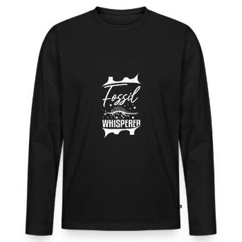 Dinosaur Fossil whisperer Digger Paleontologist - Männer Premium Bio Langarmshirt - Schwarz - Vorne - Nico (187cm)