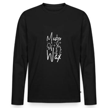 Master of wax, candle making - Männer Premium Bio Langarmshirt - Schwarz - Vorne - Nico (187cm)