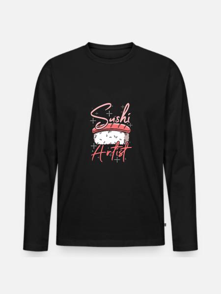 Sushi artist - Men's Premium Organic Long Sleeve Shirt - black