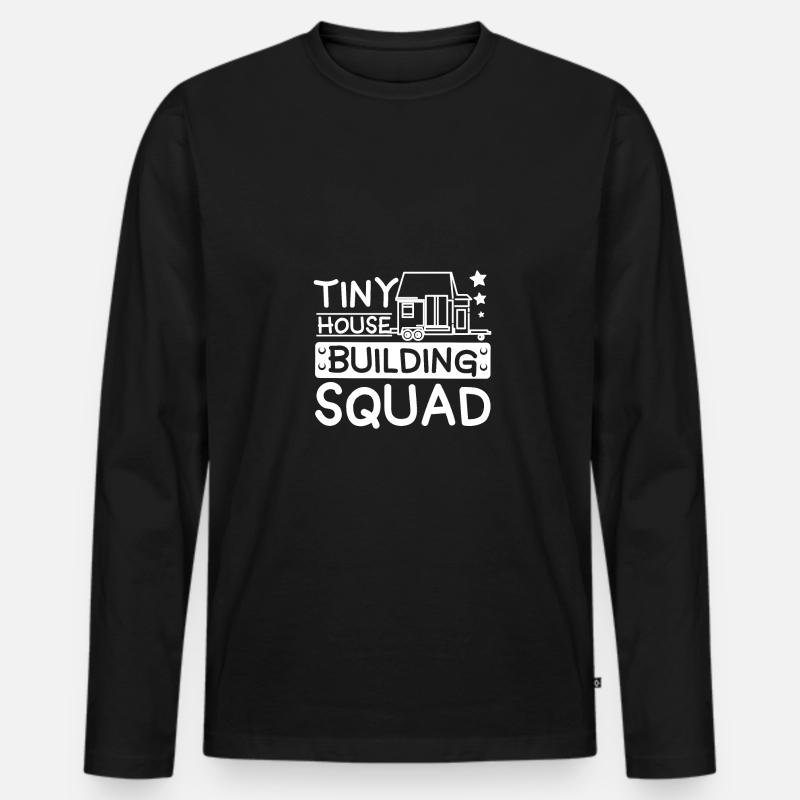 Escouade de construction de -maisons - T-shirt manches longues Premium bio Homme - noir