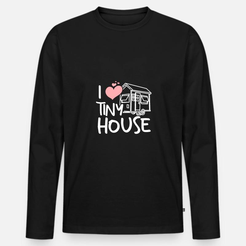 Tiny house builder - Men's Premium Organic Long Sleeve Shirt - black