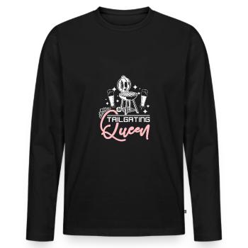 Girl Tailgating Queen - Männer Premium Bio Langarmshirt - Schwarz - Vorne - Nico (187cm)