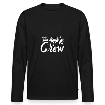 Team Bride Bridesmaid the crew - Männer Premium Bio Langarmshirt - Schwarz - Vorne - Nico (187cm)