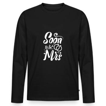 Équipe Mariée Je vais bientôt me marier pour être madame - T-shirt manches longues Premium bio Homme - noir - Devant - Nico (187cm)