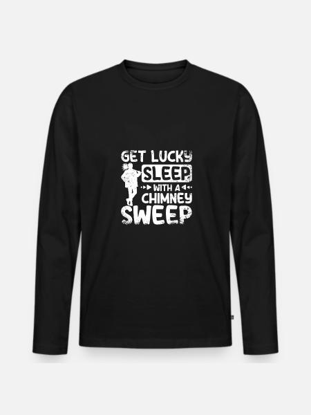 Dormez avec un ramoneur - T-shirt manches longues Premium bio Homme - noir