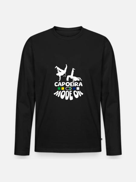 Mode capoeira activé - T-shirt manches longues Premium bio Homme - noir