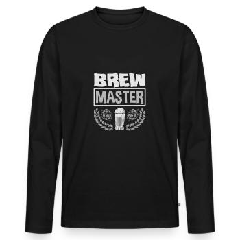Brewmaster Drink All You Want I'll Make More Homeb - Männer Premium Bio Langarmshirt - Schwarz - Vorne - Nico (187cm)