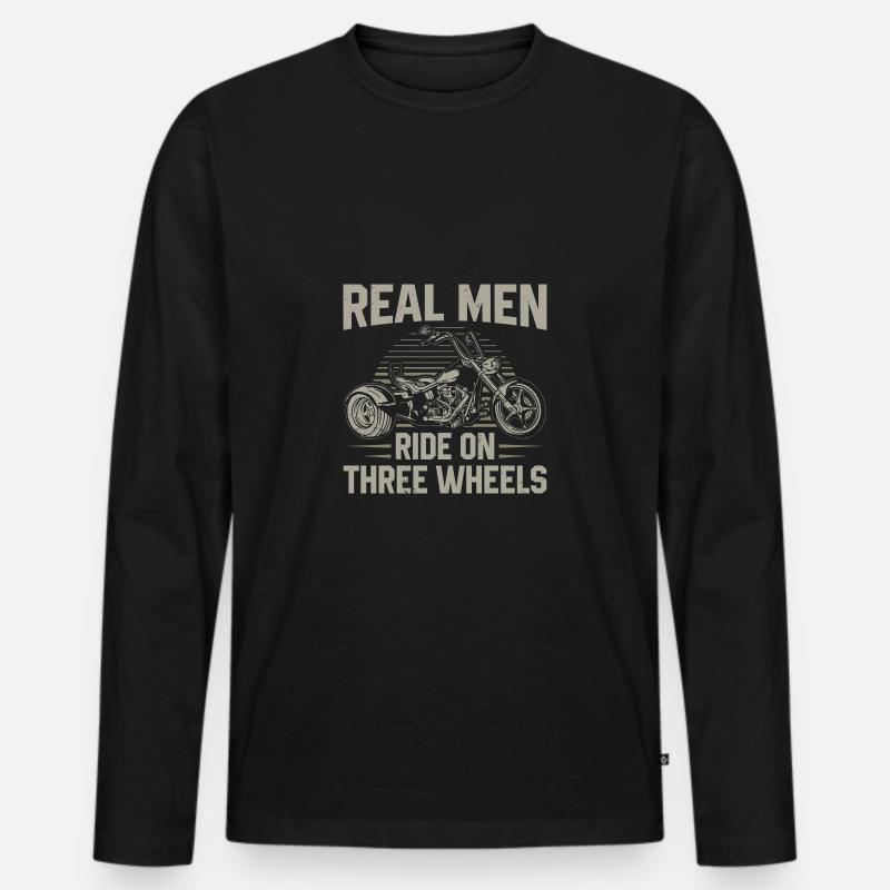 Trike - Männer Premium Bio Langarmshirt - Schwarz