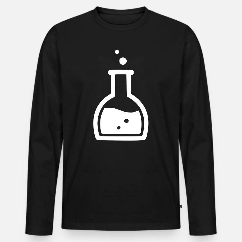 Magie Trank Flasche RPG - Männer Premium Bio Langarmshirt - Schwarz