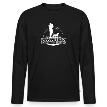 BAVARIAN MOUNTAIN HOUND Hunting Dogs Wilsigns - Men's Premium Organic Long Sleeve Shirt - black - Front - Nico (187cm)