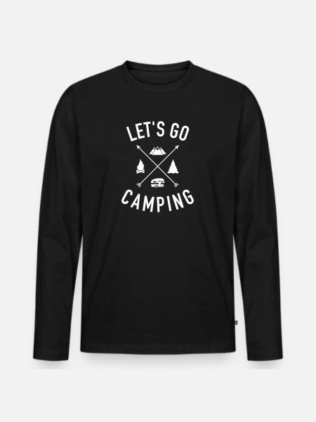Caravan - Men's Premium Organic Long Sleeve Shirt - black
