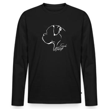 FRANÇAIS MASTIFF Profil Chiens Wilsigns - T-shirt manches longues Premium bio Homme - noir - Devant - Nico (187cm)