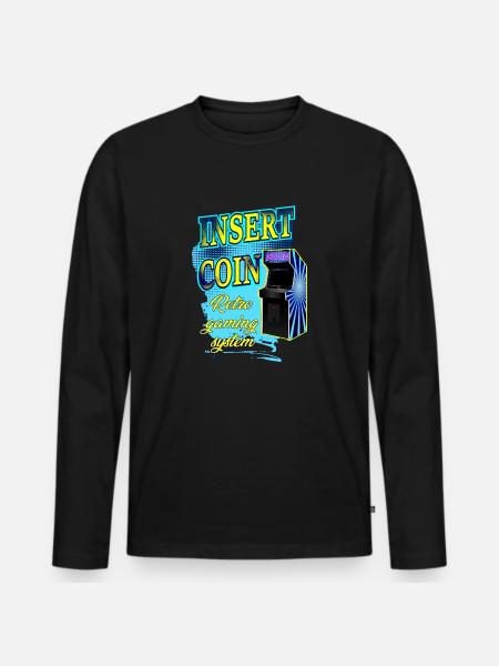 insérer une piece - T-shirt manches longues Premium bio Homme - noir