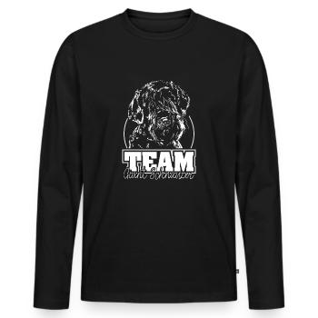ÉQUIPE GIANT SCHNAUZER Chiens Chiens IGP Wilsigns - T-shirt manches longues Premium bio Homme - noir - Devant - Nico (187cm)