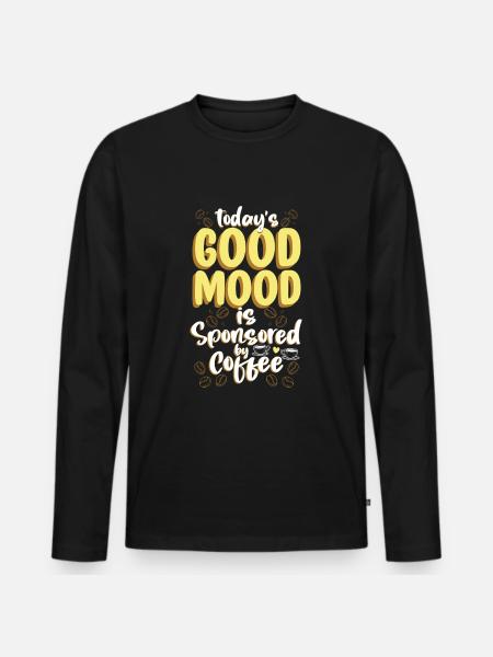 Coffee Energy Espresso Breakfast - Men's Premium Organic Long Sleeve Shirt - black