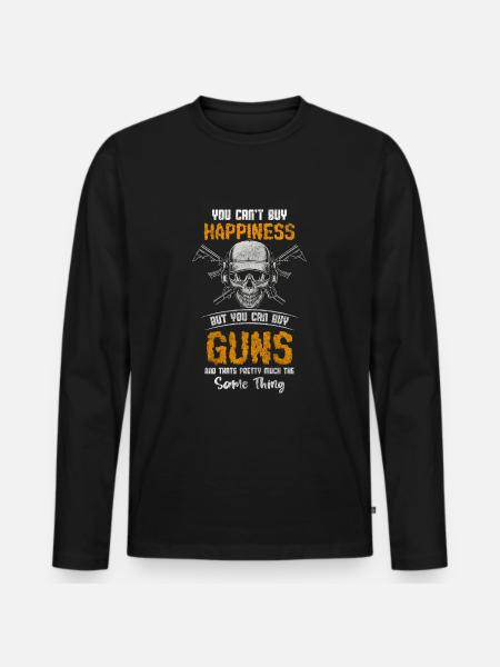 Weapons, sport shooting, revolvers - Men's Premium Organic Long Sleeve Shirt - black