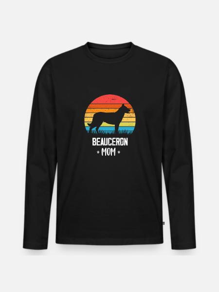 Beauceron - Men's Premium Organic Long Sleeve Shirt - black